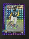 TRAVIS HUNTER ROOKIE AUTO 2025 Topps Chrome Football Purple /75 Auto #RA-THU