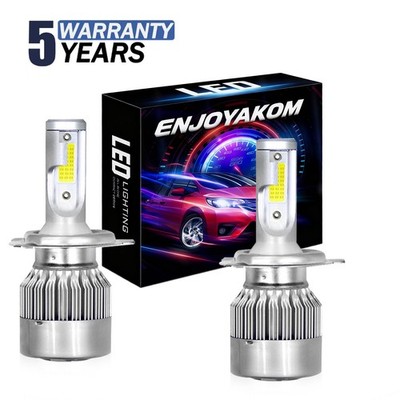 H4 9003 Super Bright White Kit LED Headlight Bulbs High Low Beam 26000LM 2x