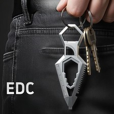 440C Stainless Steel Multi Tool 10 in 1 EDC Pry Bar Survival Gear