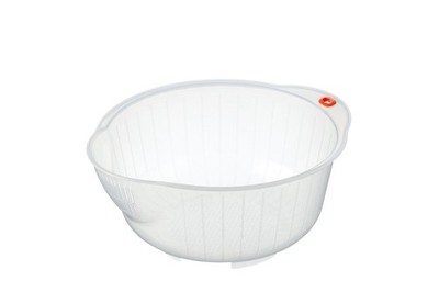.0800 Japanese Vegetable Fruit Rice Acrylic Wash Bowl, 8-Inch, Clear