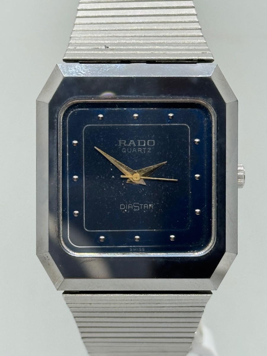 Rado DiaStar 104.0118.3 Swiss Made Mans Wrist Watch Vintage Quartz