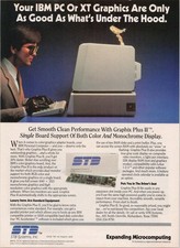 STB Systems Graphix Plus II Vintage 1984 IBM PC XT Print Ad
