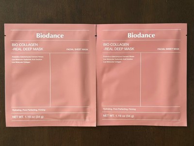 2-Pack Biodance Bio Collagen Real Deep Mask Korean Overnight Hydrogel Mask
