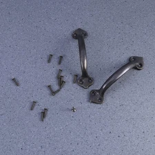 2PCS Copper Handle Window Handle Door Handle(Black) Vintage Knob