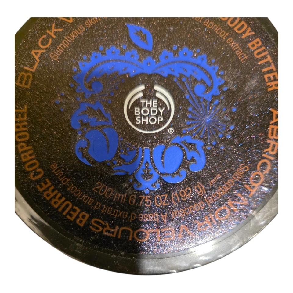 THE BODY SHOP Black Velvet Apricot Body Butter Cream Lotion 6.75 oz *RARE* - Image 4 of 4