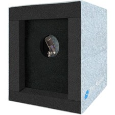 Enclosed Vocal Booth, Portable Microphone Isolation Shield, Foldable