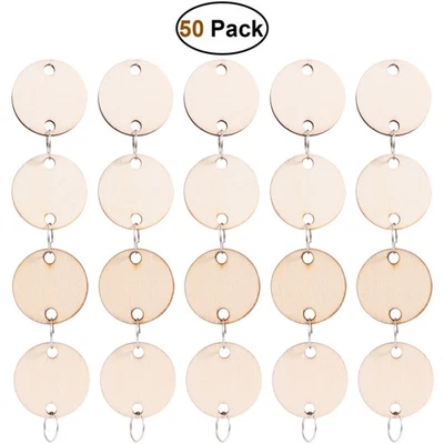 Round Wooden Discs Birthday Calendar Plaques Reminder Boards - Image 1 of 4