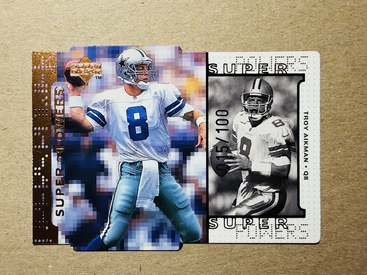 Upper Deck Troy Aikman Autographed Football Sports Trading Cards