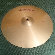 Bronze SoundVader Ride Cymbal 22 Rare Made In West Germany Paiste No Cracks