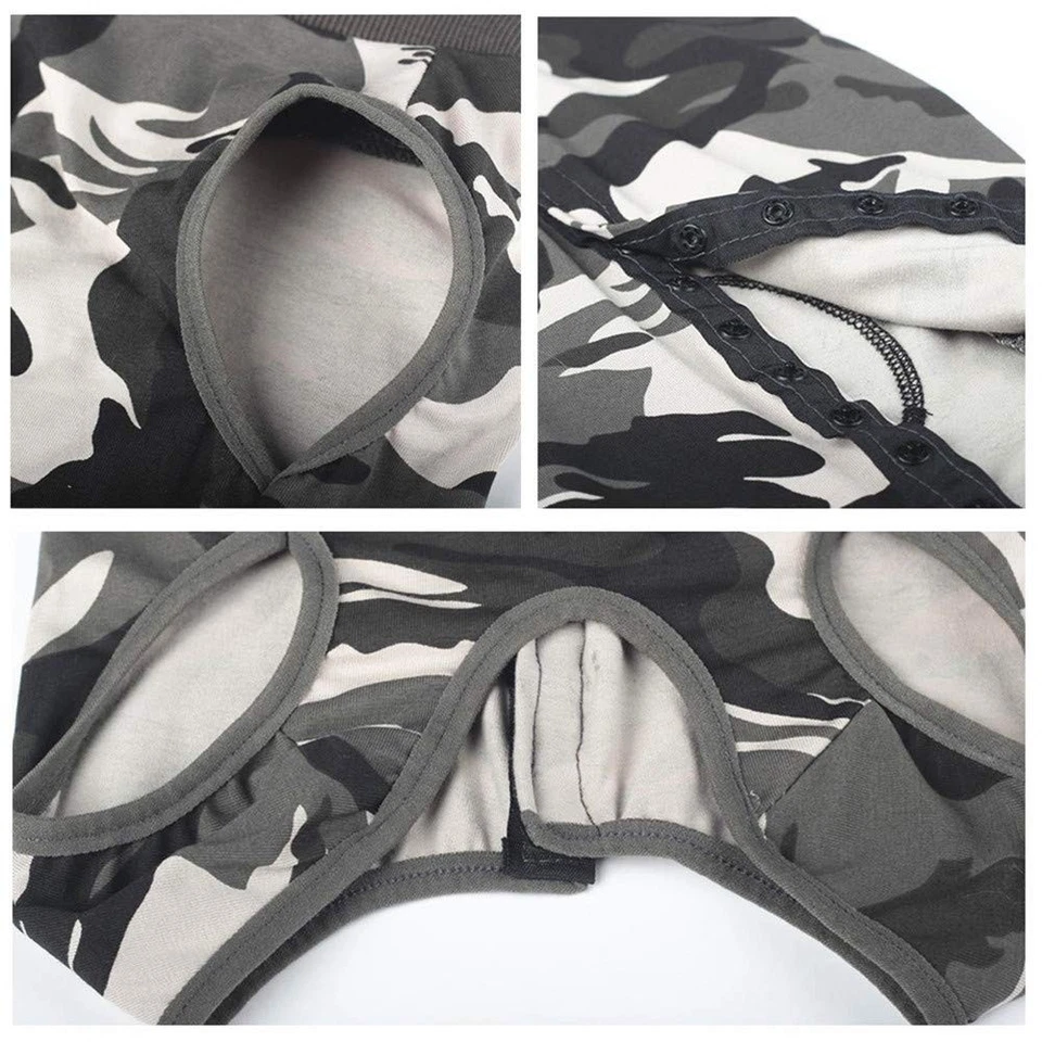 Dog Recovery Suit Abdominal Wound Puppy Surgical Clothes Post-Operative Vest ... - Image 4 of 4