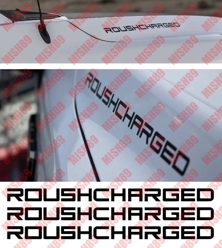 Roush Charged Decals Hood Vinyl Stickers USA Decal Roush Stickers - Any Size
