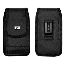 For Universal 6.9-inch Phone Case Nylon Pouch Vertical Holster Cover w Belt Clip