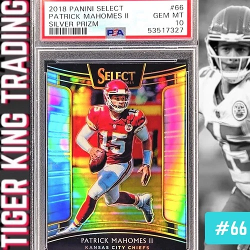 2018 Select Patrick Mahomes Concourse Level - Silver Prizm PSA 10 #66 KC Chiefs