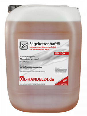 KM 100 (20 Liter) Hochleistungs Sägekettenöl 20 Liter Gebinde Kettenöl