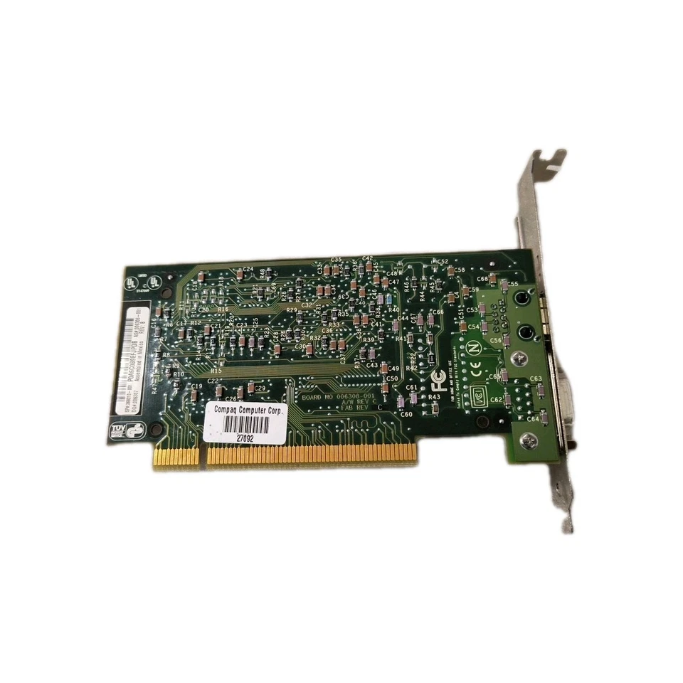 VINTAGE COMPAQ 4/16 TR PCI UTP/STP PART 268010-001 RJ45 PCI ETHERNET CARD MXB63 - Image 2 of 3