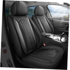 Universal Car Seat Covers Full Set,waterproof Automotive 5PCS Full Set Black