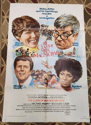 CLASS OF MISS MacMICHAEL 1978 ORIGINAL 27X41 MOVIE POSTER OLIVER REED 