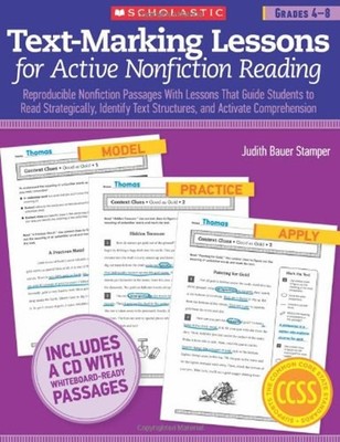 Text-Marking Lessons for Active Nonfiction Reading : Reproducible
