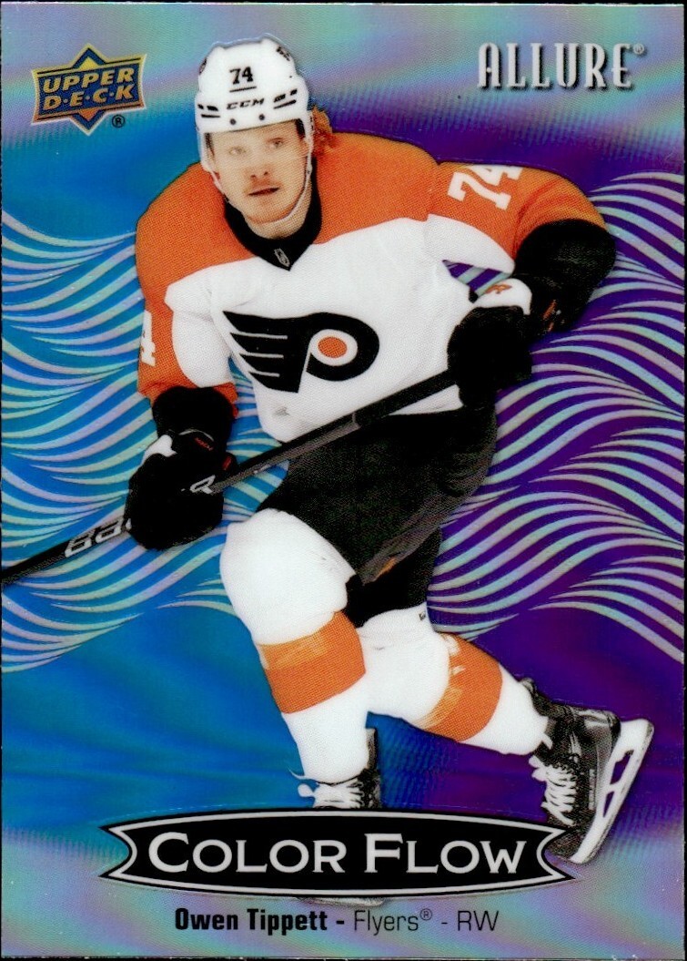 2024-25 Upper Deck Allure - Color Flow Owen Tippett #CFL-43 Blue Purple ...