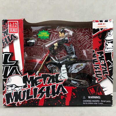 RARE Ronin Syndicate Metal Mulisha Todd Potter 1:12 Scale Motorcycle Figure