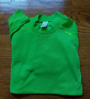 Download WED'ZE STRATERMIC Heather Lime Green Mock Neck Shirt Long ...