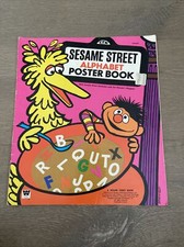 VTG 1971 Sesame Street Alphabet Poster Book - Jim Henson  s Muppets Children  s TV
