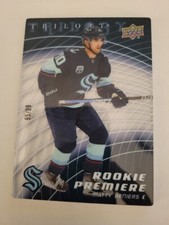2022-23 Trilogy Matty Beniers 2005-06 Tribute Rookie Premiere RC 95/99 Acetate