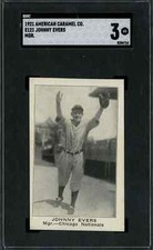1921 E121 American Caramel Johnny Evers - SGC-3