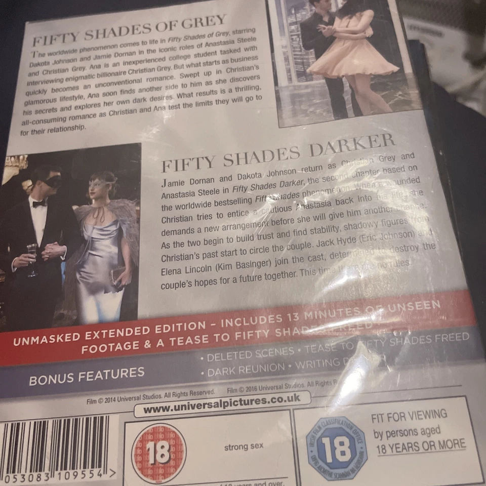Fifty Shades: 2-movie Collection DVD (2017)Brand new and sealed - Image 2 of 2