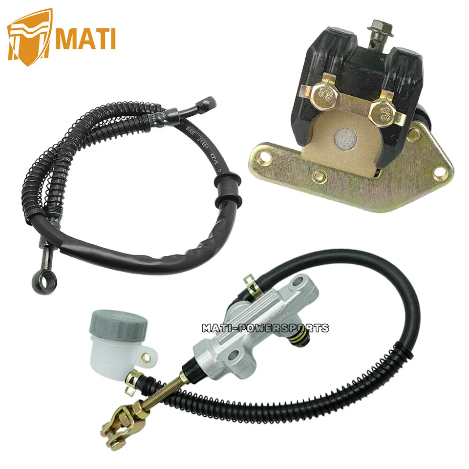 Manguera de cilindro maestro de pinza de freno trasera para Yamaha Warrior 350 YFM350X 1987-2004 Foto 2 de 4