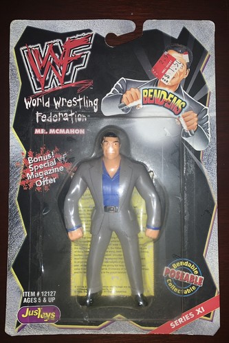 Vince Mcmahon Bend-ems Figure WWF SEALED...