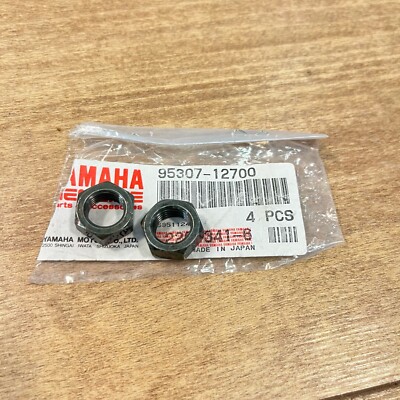 YAMAHA OEM NOS HEXAGON NUT 2-PACK / 95307-12700 / PW50 TW200 XT350