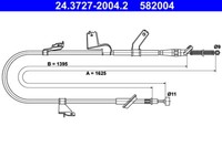 ATE Handbremsseil Rechts FüR Swift 3 1.2-1.5 02.05- Suzuki OE 54401-62J00