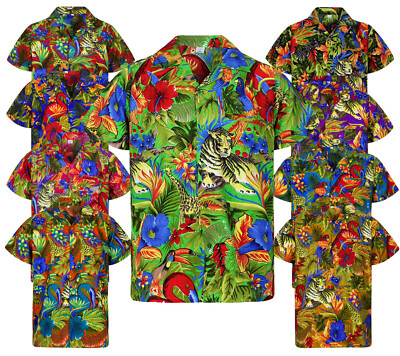 Funky Hawaiihemd Jungle Verschiedene Farben 