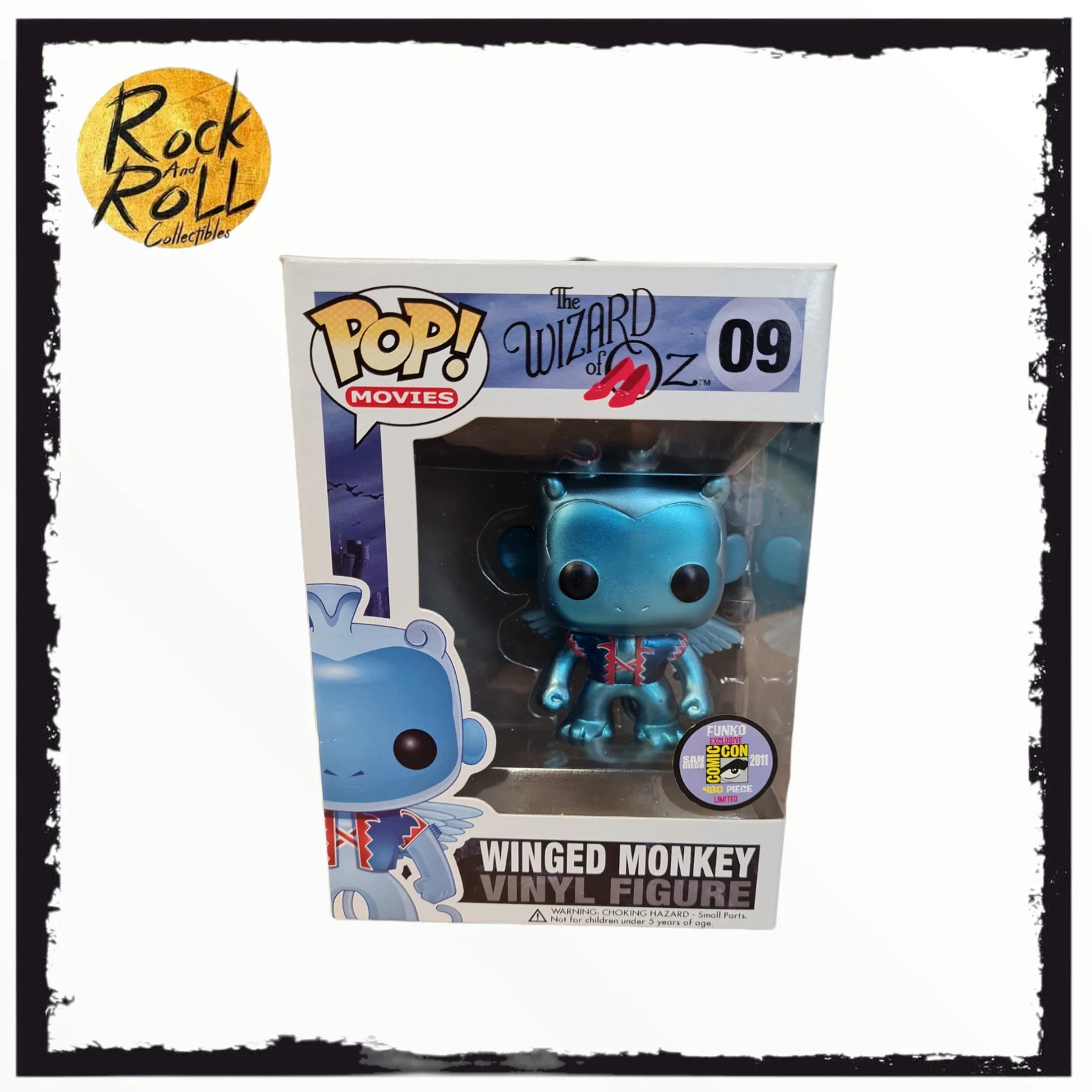 Funko Pop! Wizard Of Oz Winged Monkey #09 Metallic Exclusive Sdcc 2011 Le 480