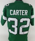 Michael Carter Signed Jets Green Jersey (Beckett Holo) New York 2021 4th Rnd Pk — photo 1