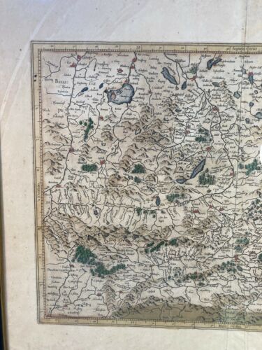 1627 Salzburg Kartenblatt aus Atlas handkoloriert "Salzburg archiepisocopatus - Bild 3 von 12