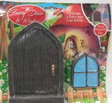 Secret Fairy Garden Door & Window. Dark 19cm. The Fairies Enchanted Garden range