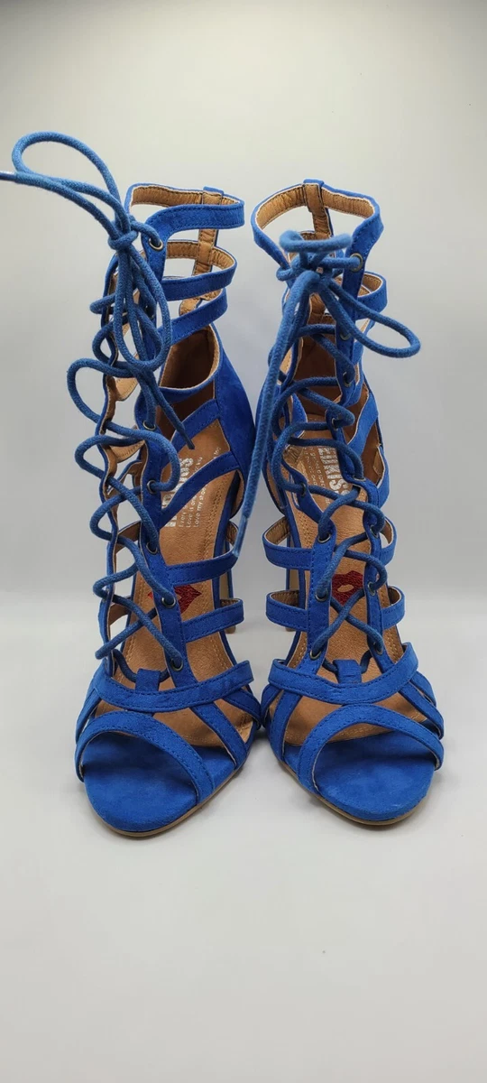 Blue gladiator best sale heels