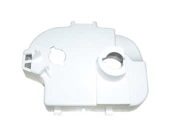 Guide touche inter marche arret pour seche linge Brandt 57X2045 en plastique blanc