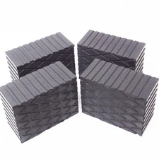 3" Tall Solid Rubber Stack Blocks for Any Auto Lift or Rolling Jack - Set of 4