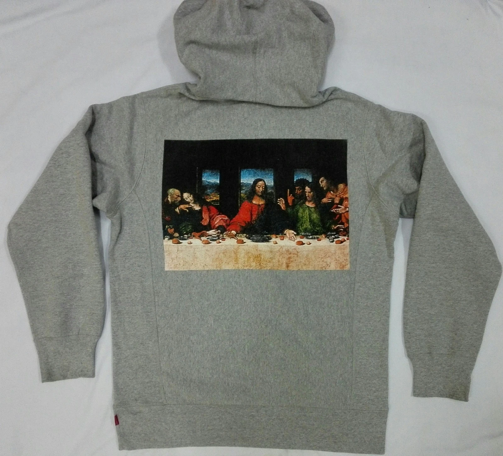 100 % Legit Supreme Last Supper pull à capuche sweat shirt boîte logo Jésus