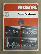 ARSENAL V QUEENS PARK RANGERS 1973-74 LEAGUE PROGRAMME
