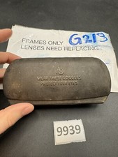 AO American Optical Goggle Steel Metal Industrial Case With Glasses