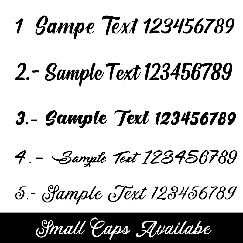 Calcomanía adhesiva de vinilo con texto de caligrafía personalizada remolque nombre comercial barco Foto 2 de 2