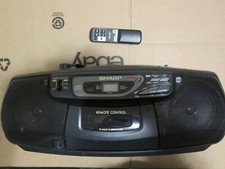 SHARP QT-CD130 CD AM/FM Radio Cassette Player Boombox