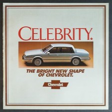 Vintage 1982 Chevy Chevrolet Celebrity Color Original Brochure 323