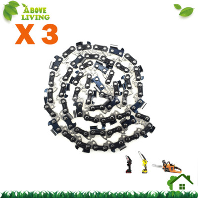 3X Chainsaw Chains 50DL 3/8 LP .050 For 14'' Ryobi CS260 290 300 360 TX12 TX14