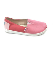 TOMS Youth Slip On Alpargata Espadrille Shoes Pink size 4