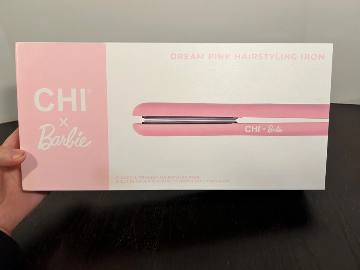 Chi x Barbie 1 inch Titanium Hairstyling Iron - Pink